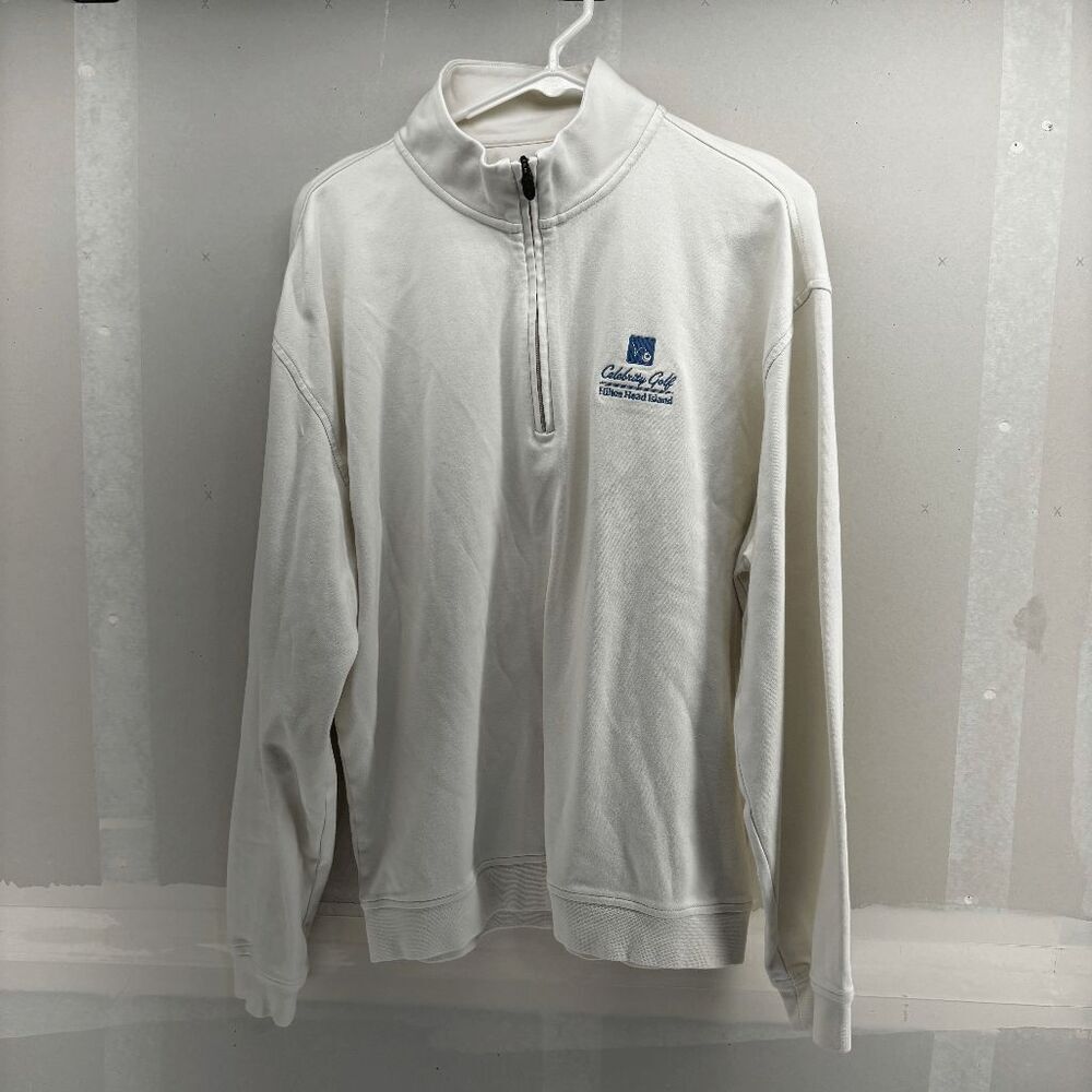 PGA Authentic Celebrity Golf Hilton Head Quarter Zip Pull Over Hoodie Mens Large